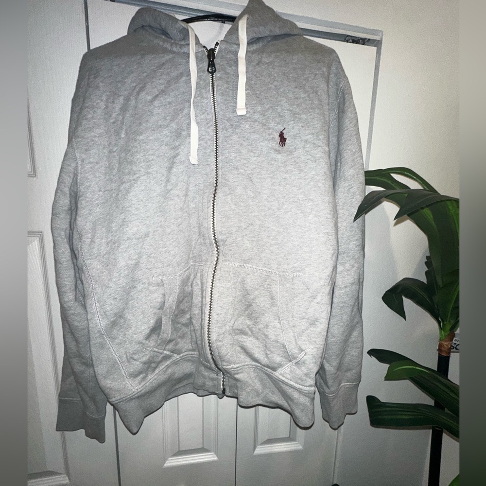 Ralph Lauren Light Gray Men's Zip-Up Sweater